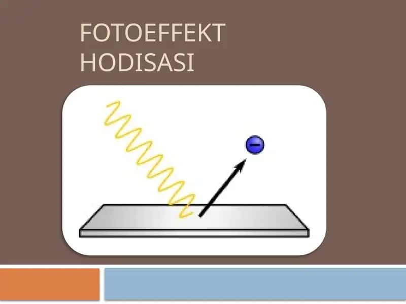 Fotoeffekt hodisasi