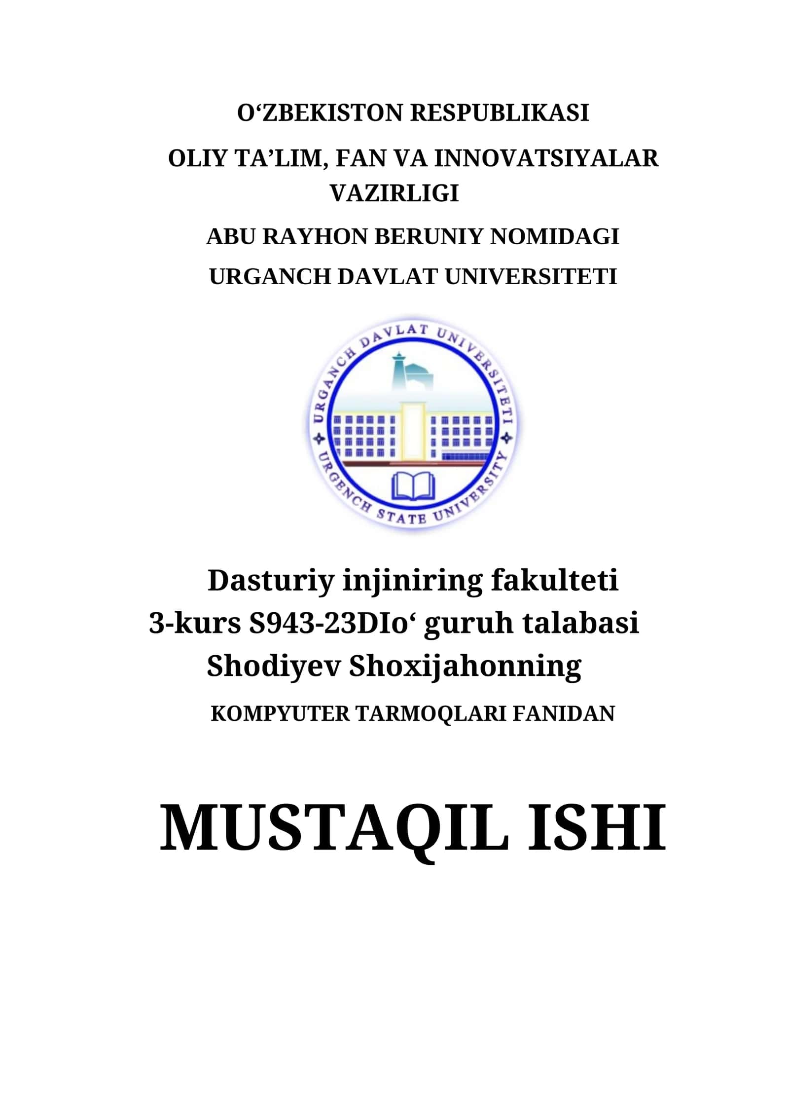ATM, ISDN, xDSL texnologiyalari