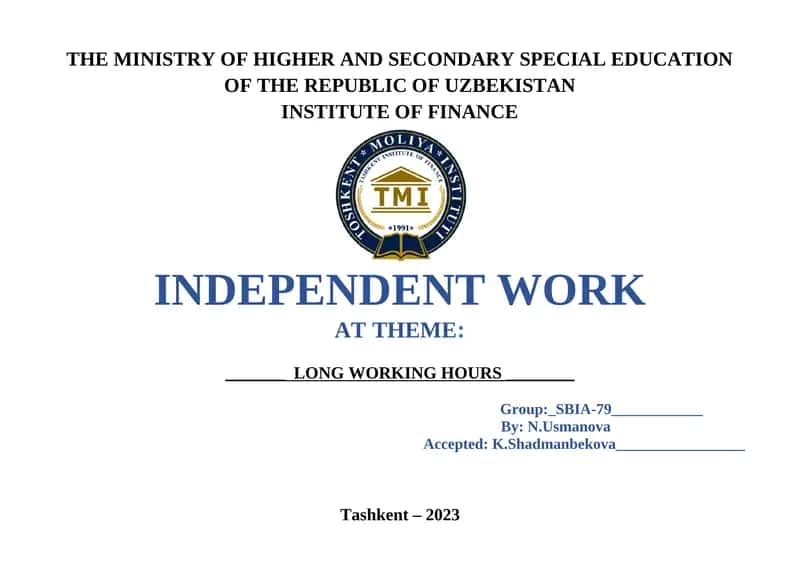 INSTITUTE OF FINANCE