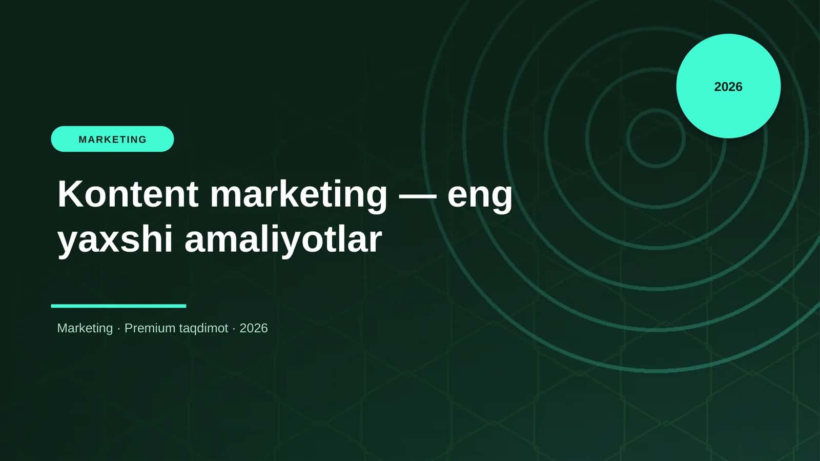 Kontent marketing — eng yaxshi amaliyotlar