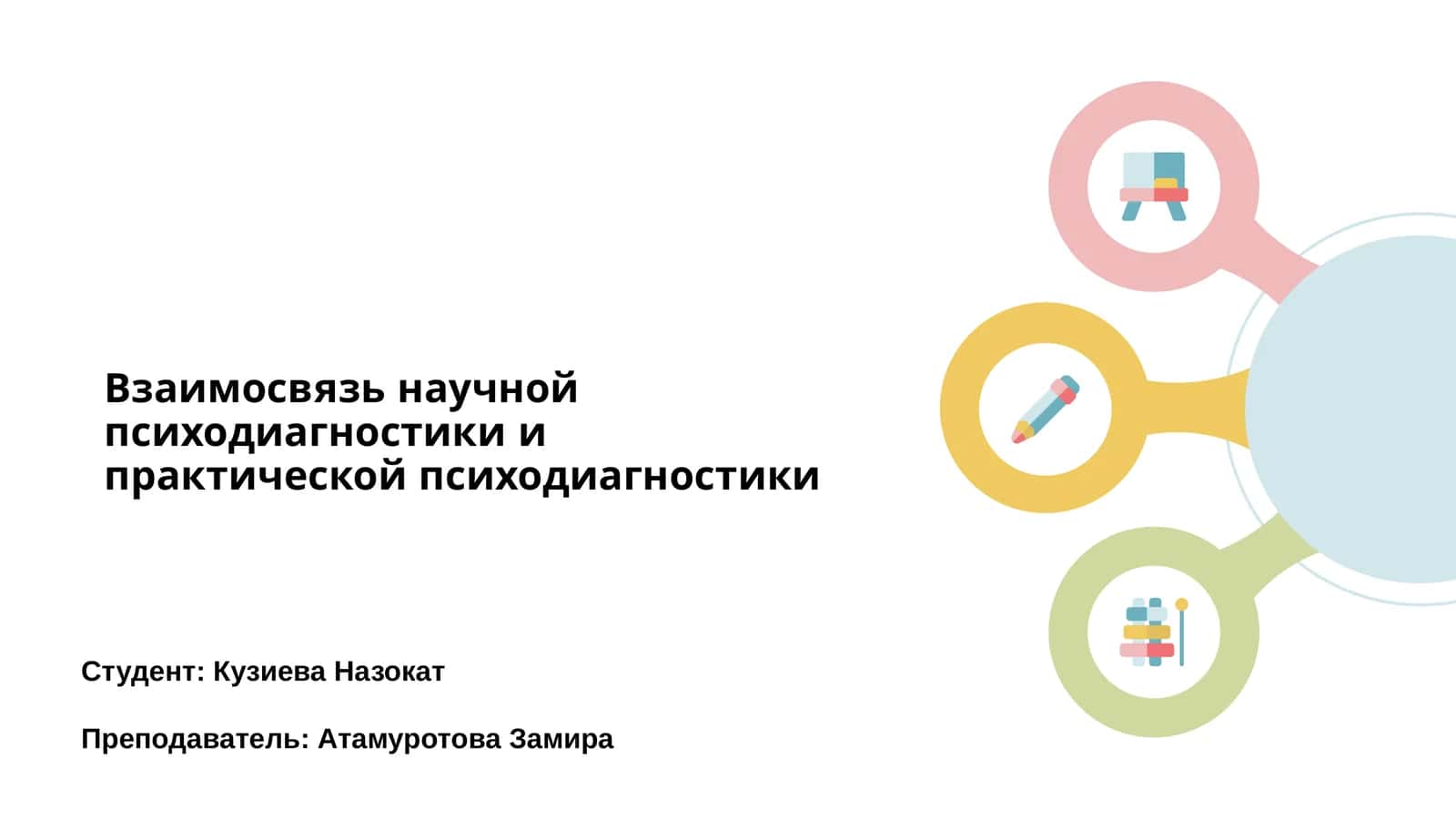 Взаимосвязь научной психодиагностики и практической психодиагностики