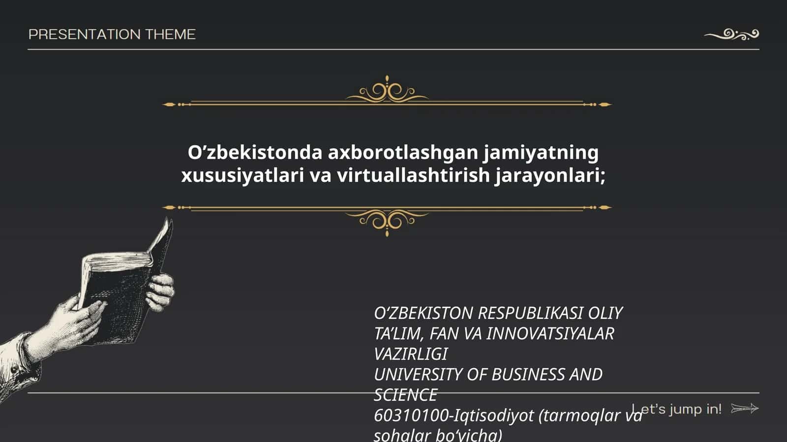 IQTISODIYOTDA AXBOROT KOMMUNIKATSION TEXNOLOGIYALARI VA TIZIMLARI