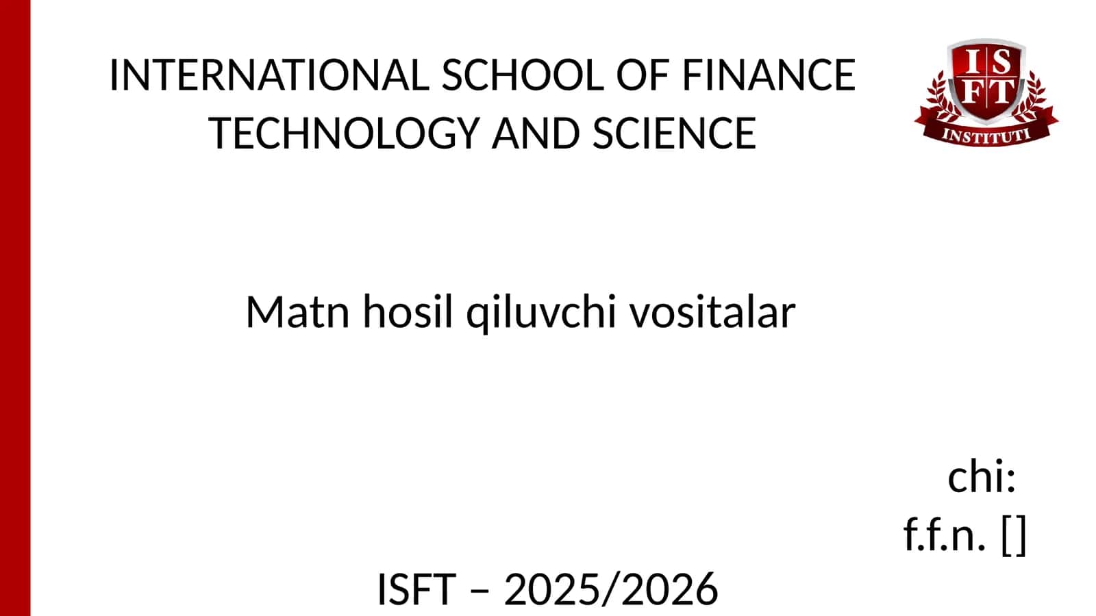 Matn hosil qiluvchi vositalar
