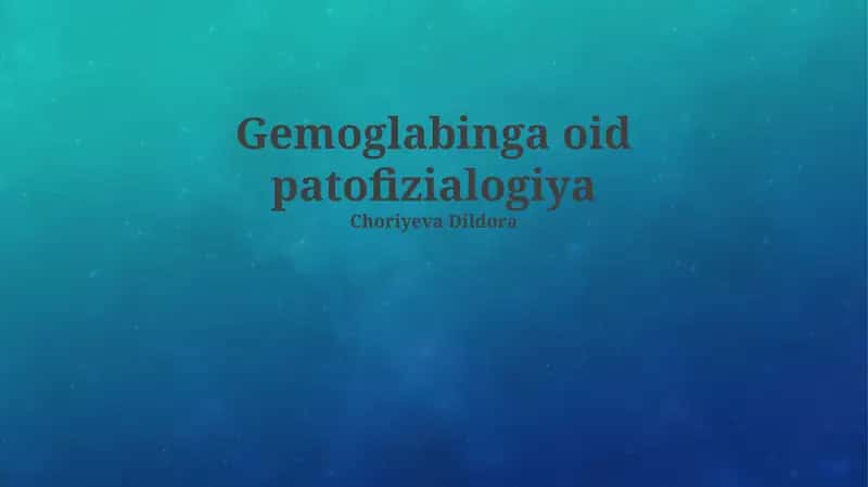 Hazilli patofiziologiya