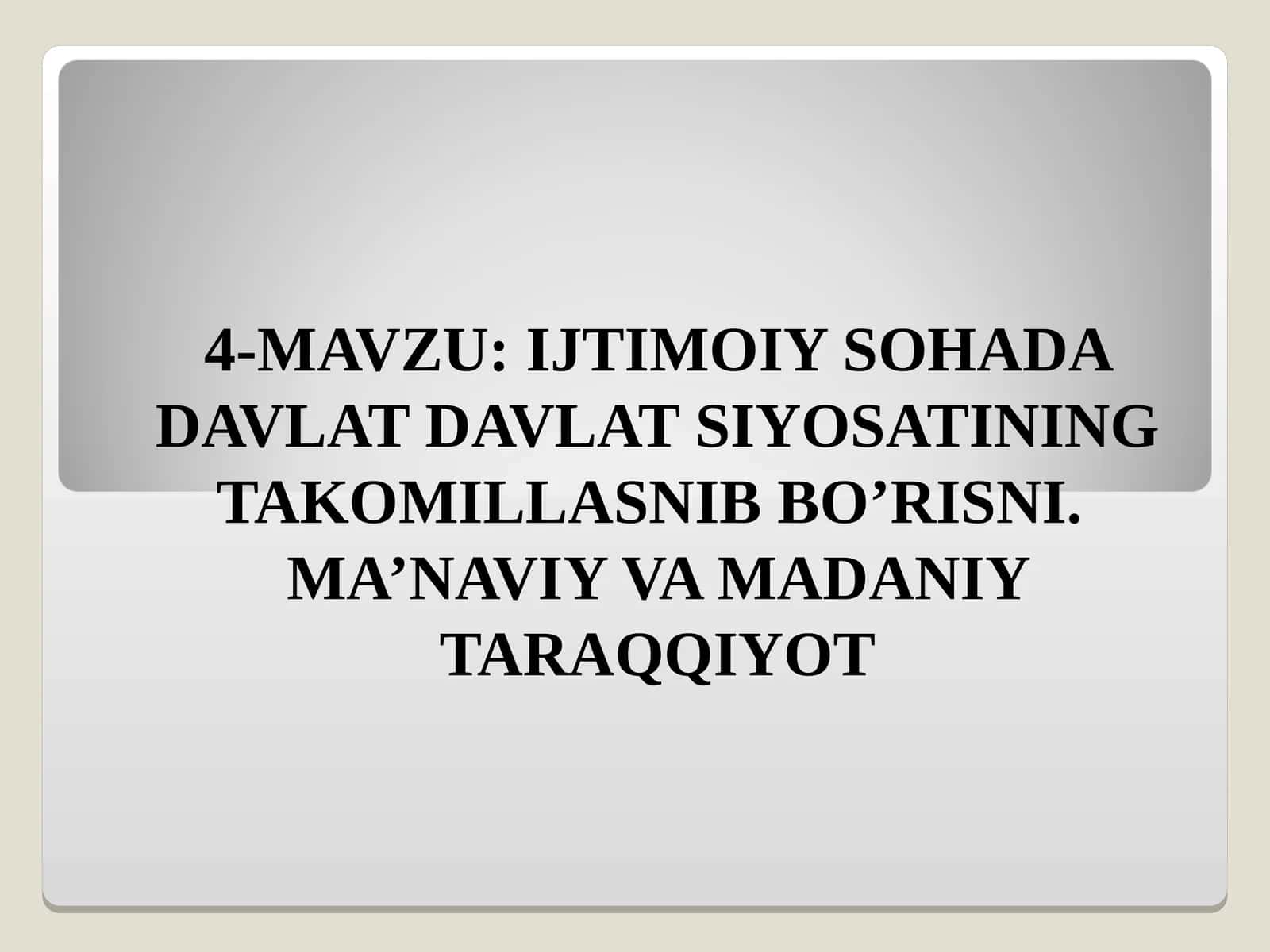 Davlat tili to‘g‘risida Qonun