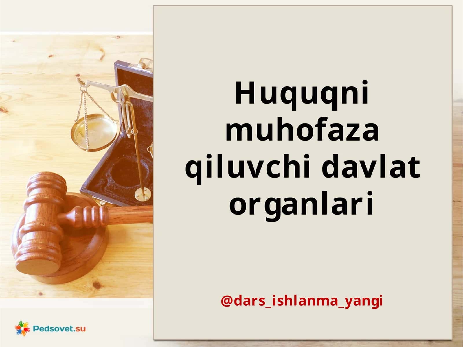 Huquqni muhofaza qiluvchi davlat organlari