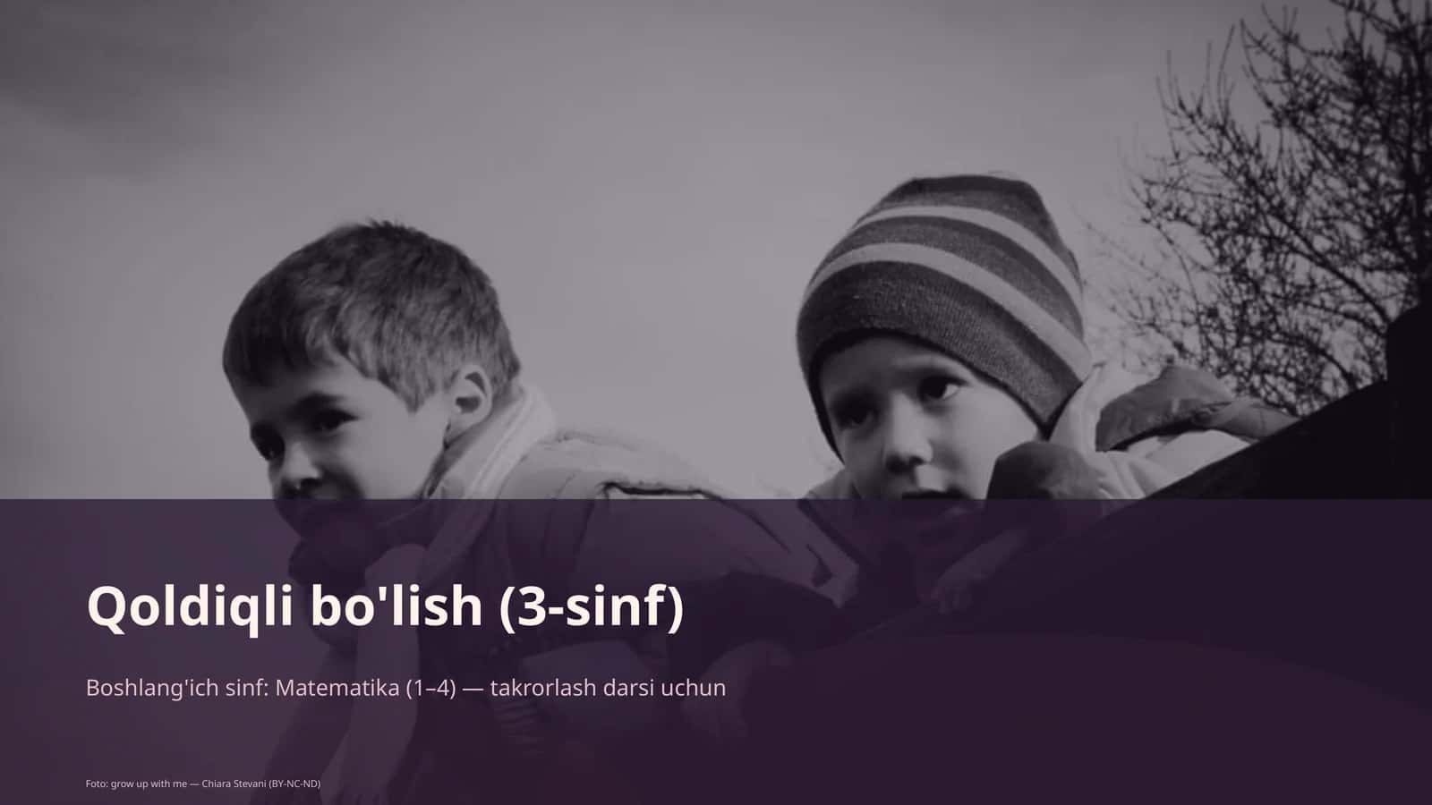 Qoldiqli bo'lish (3-sinf)