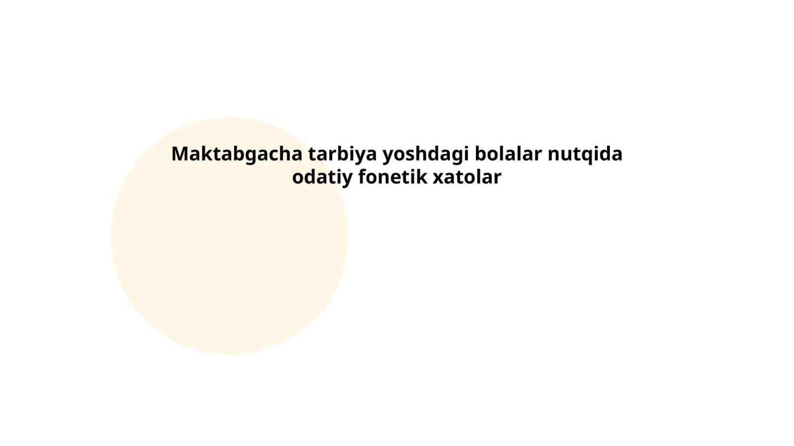 Nutq rivojlanishi bo'yicha kechikishlar