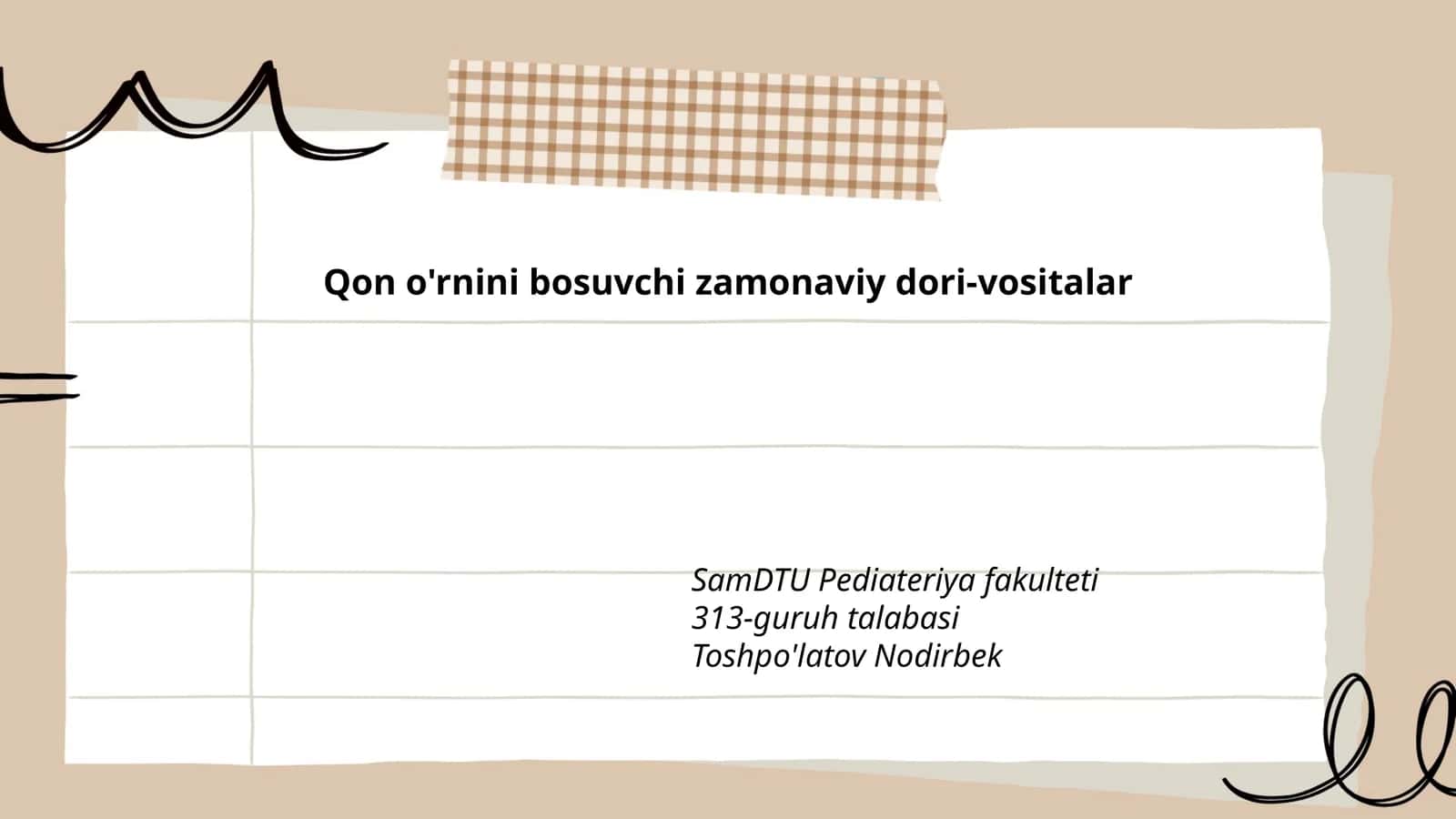 Qon o'rnini bosuvchi zamonaviy dori-vositalar