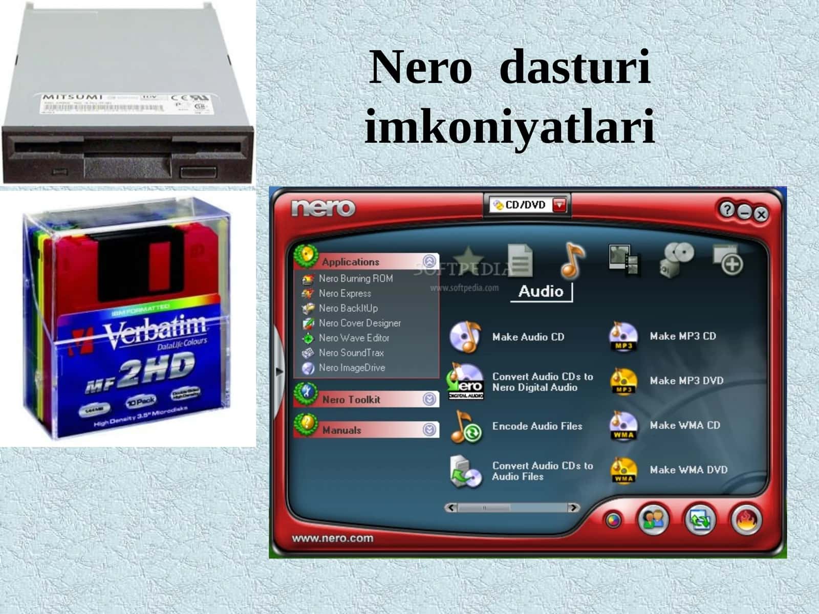 Nerodasturi imkoniyatlari
