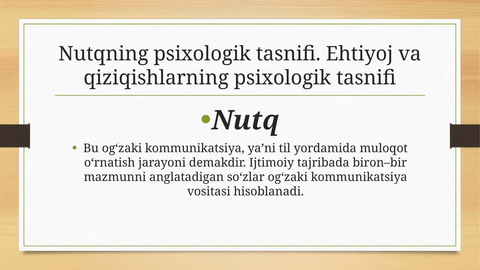 Nutq Turlari