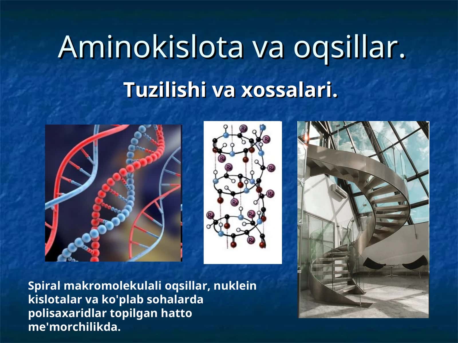 Aminokislota va oqsillar
