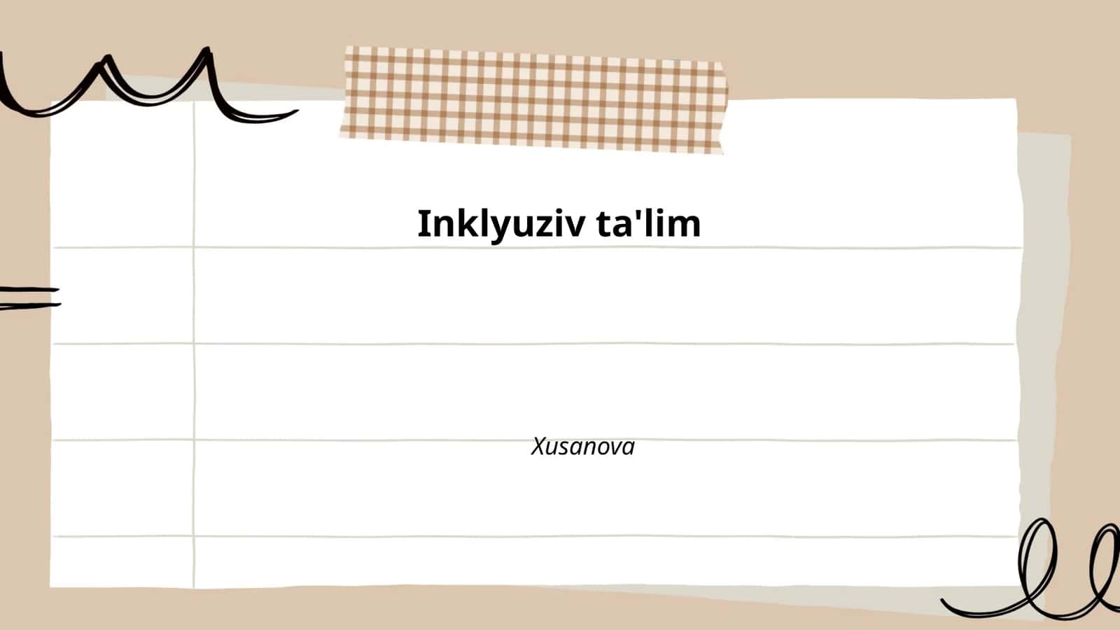 Inklyuziv ta'lim
