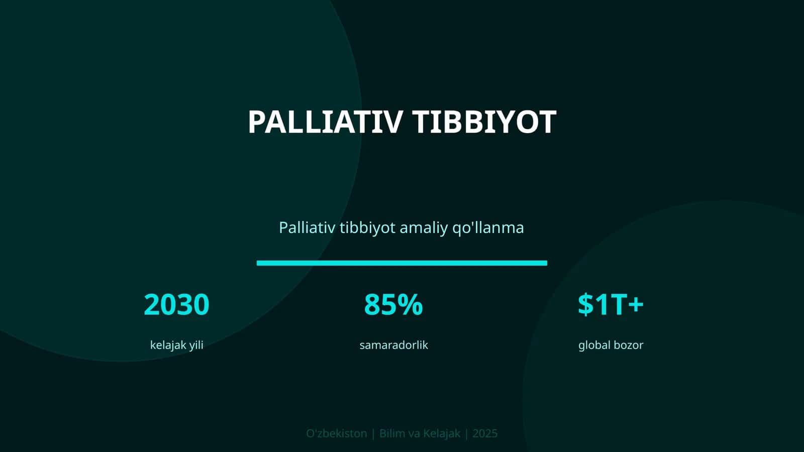Palliativ tibbiyot amaliy qo'llanma