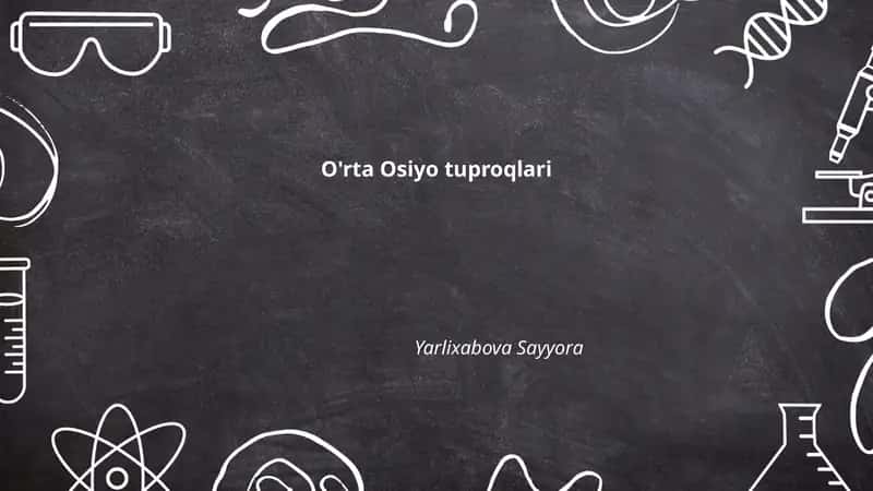 O'rta Osiyo tuproqlari