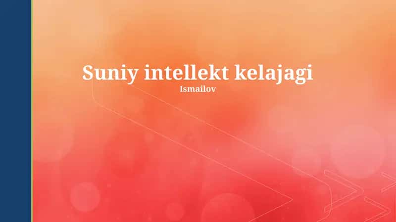 Suniy intellekt kelajagi