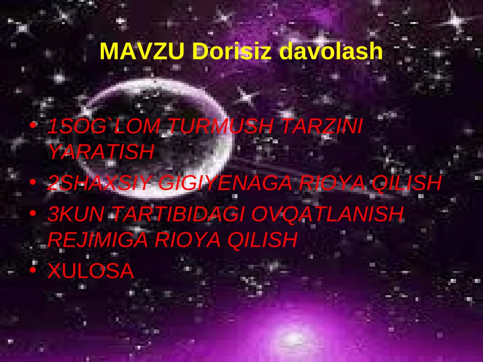 Dorisiz davolash
