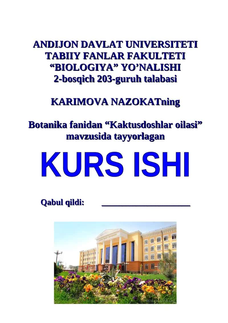 Kaktusdoshlar oilasi