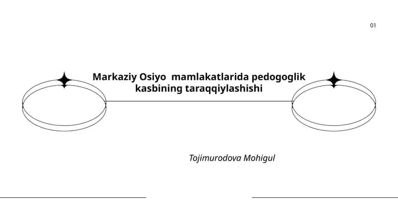 Markaziy Osiyo mamlakatlarida pedogoglik kasbining taraqqiylashishi