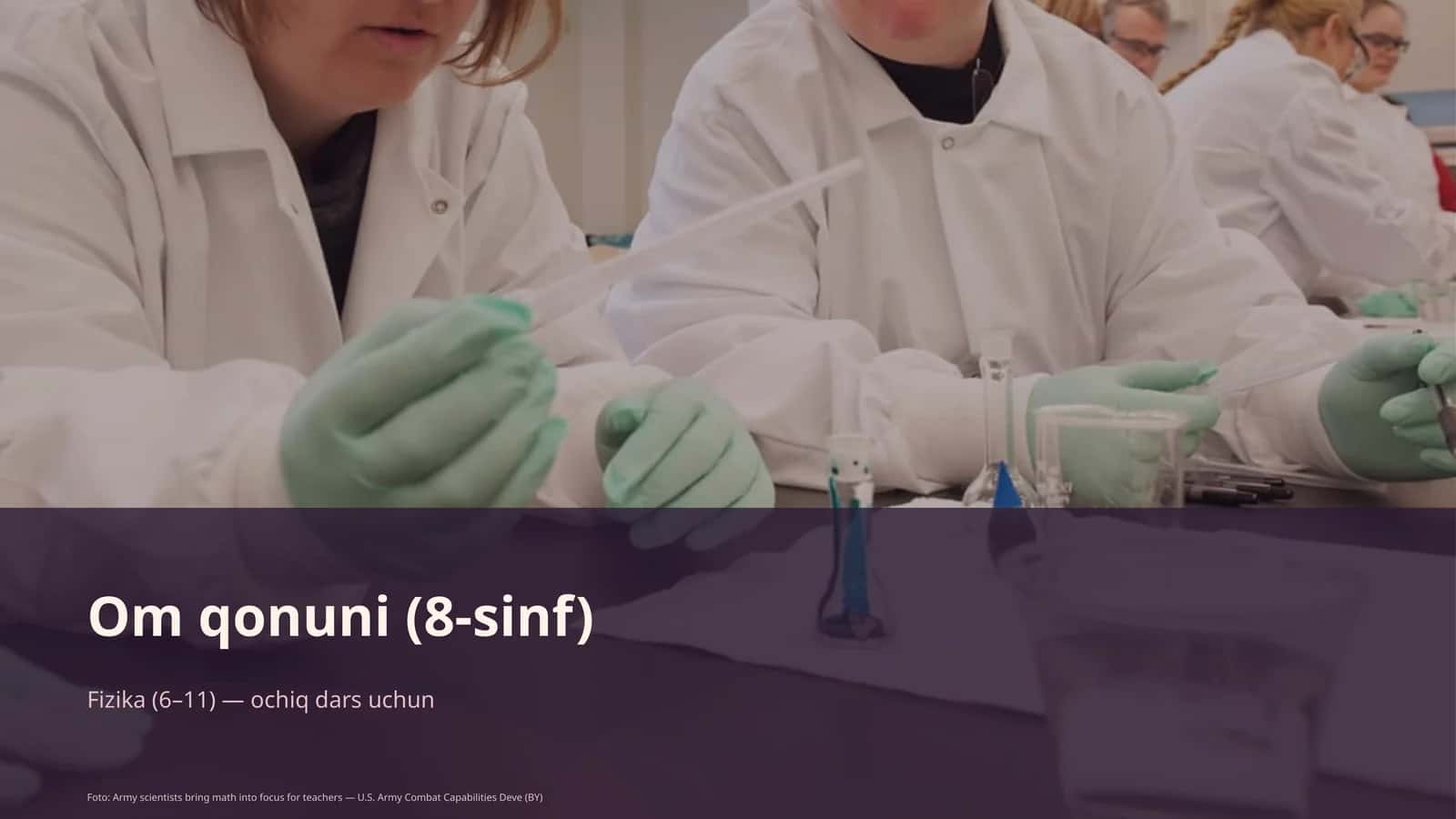 Om qonuni (8-sinf)
