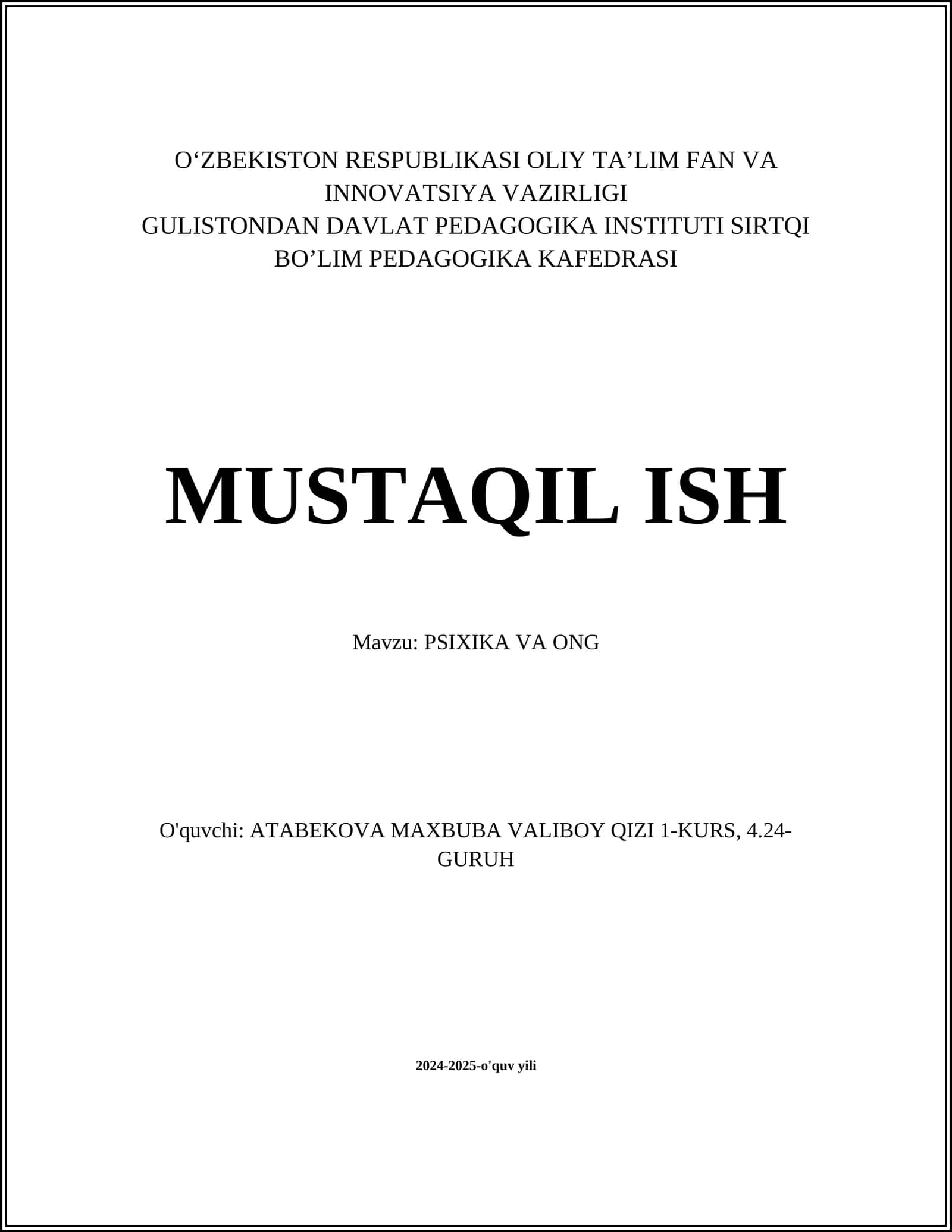 PSIXIKA VA ONG