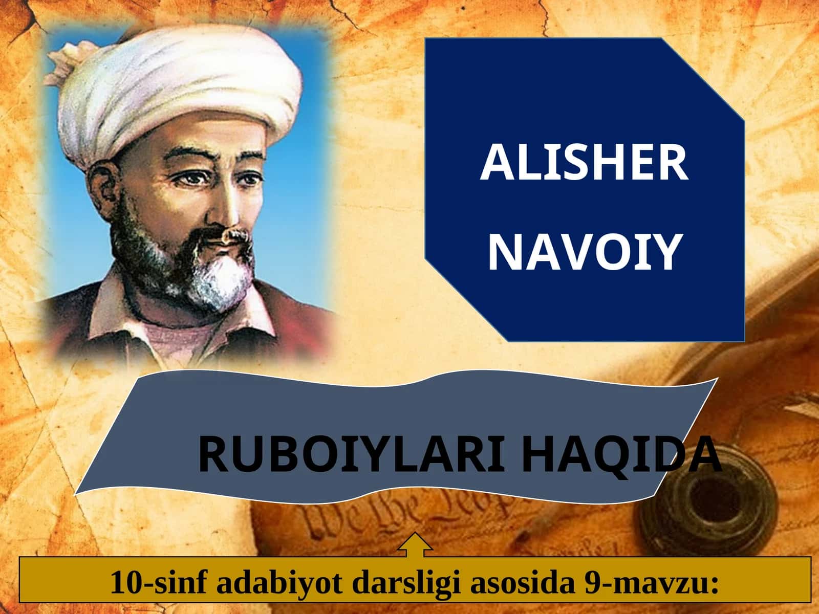 ALISHER NAVOIY RUBOIYLARI HAQIDA