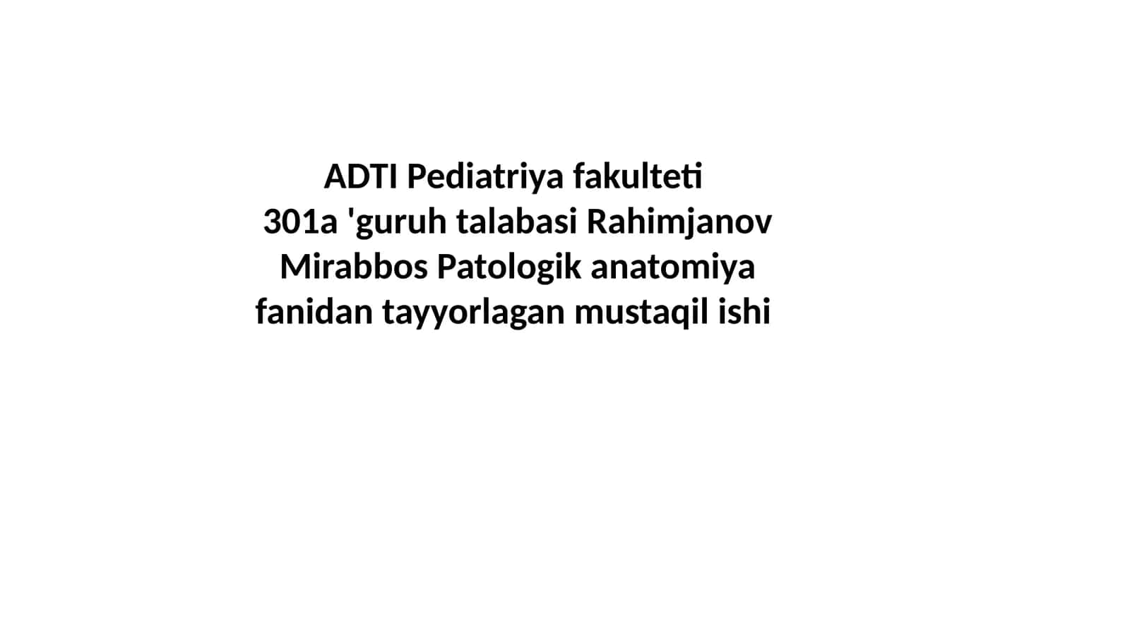 Vena va limfa tomirlari patologiyasi