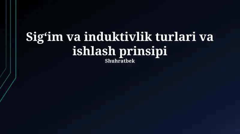 Kondensatorlar va Induktorlar: Turlari va Asosiy Tushunchalar