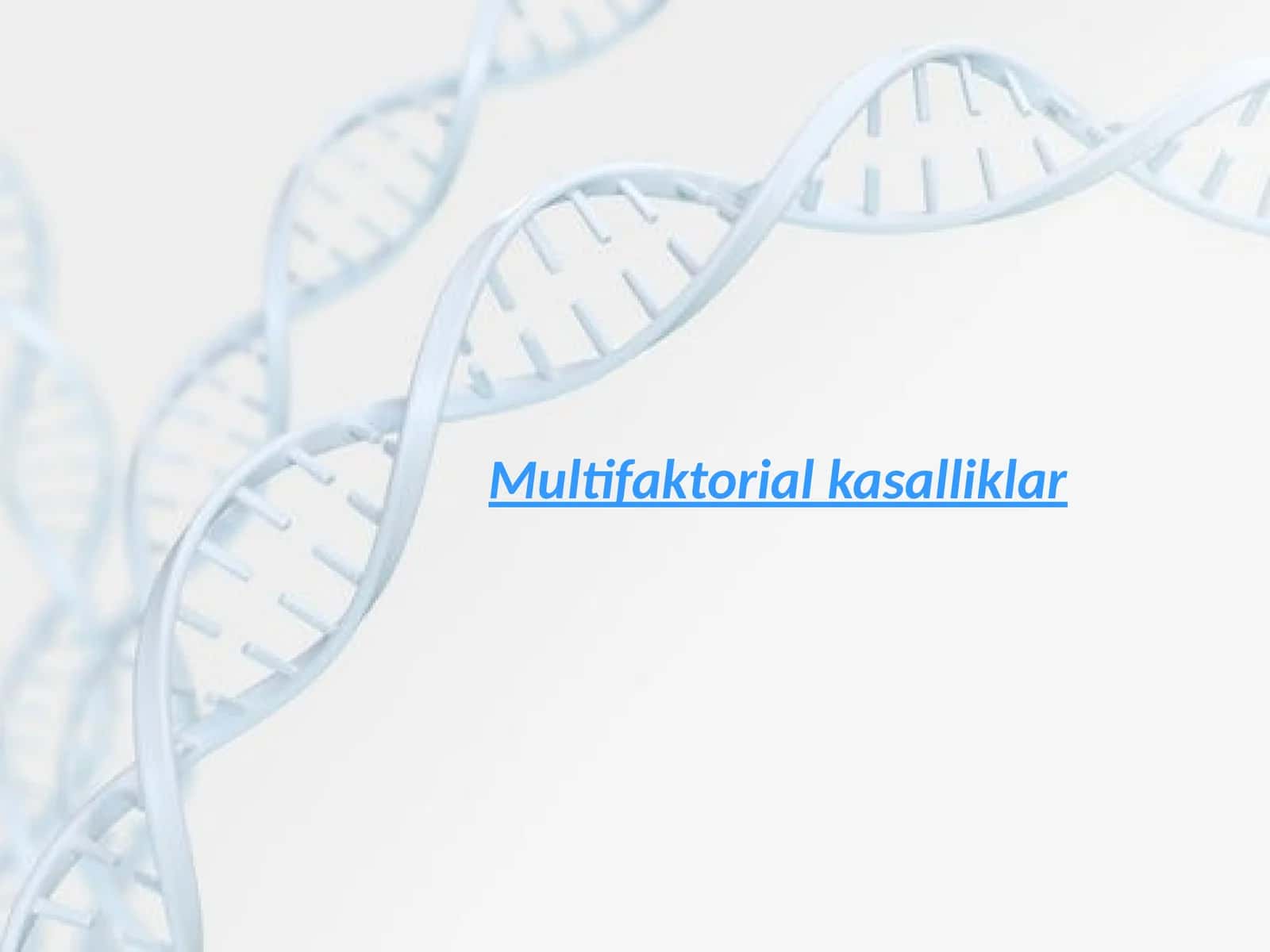 Multifaktorial kasalliklar