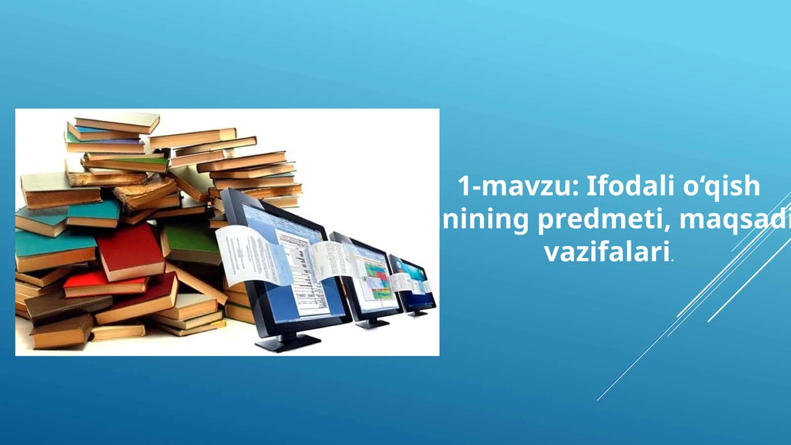 Ifodali o‘qish fanining prеdmеti, maqsadi, vazifalari