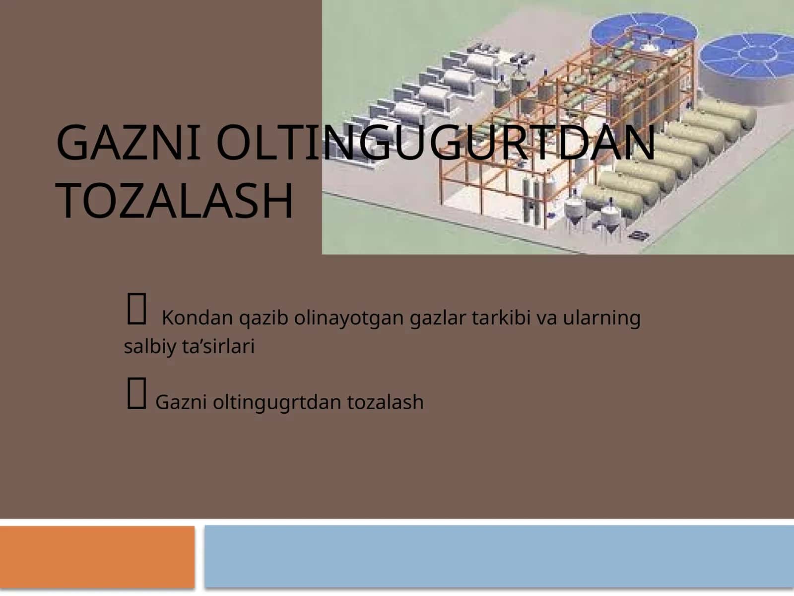 Gazni oltingugurtdan tozalash