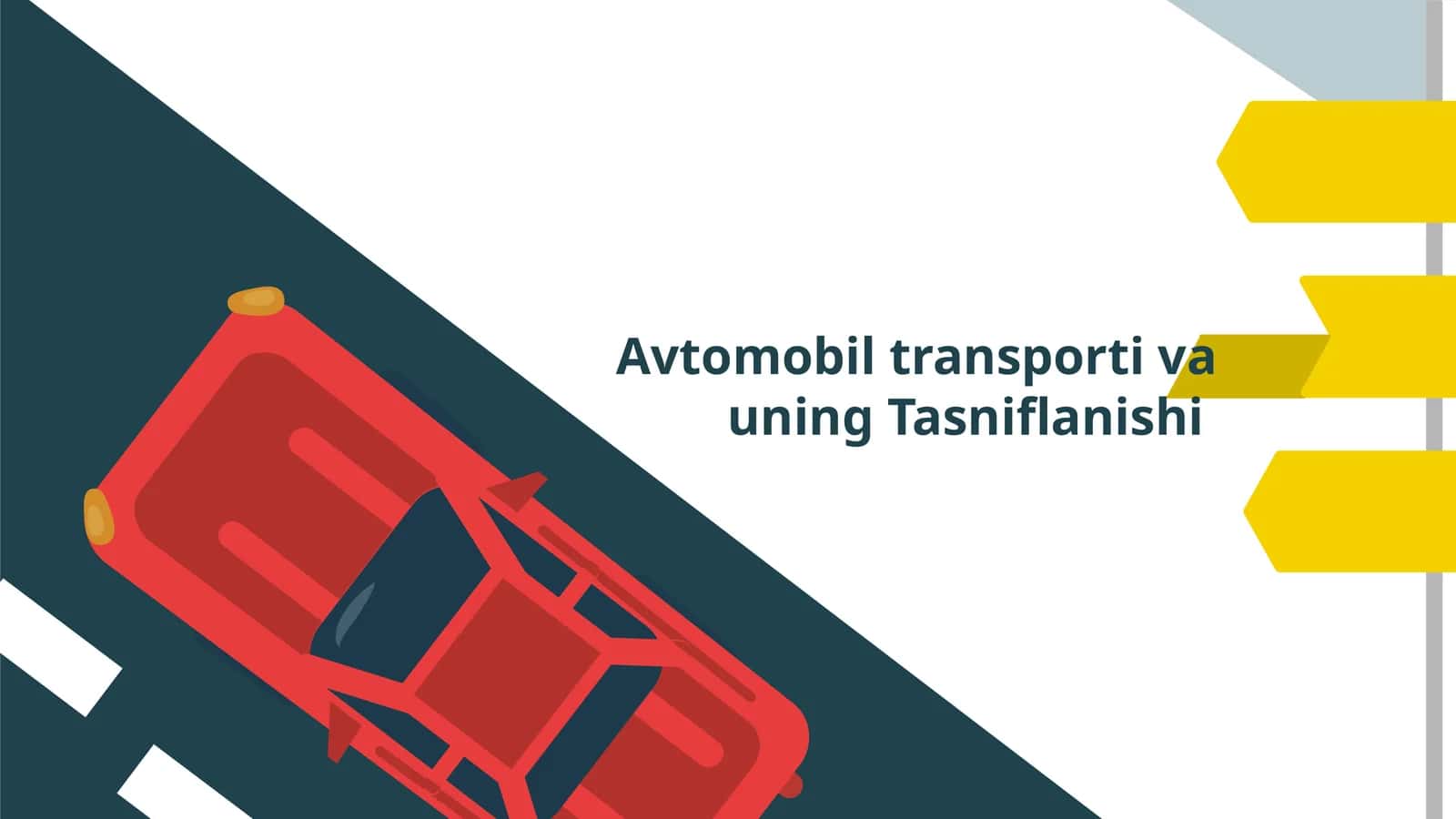 Avtomobil transporti va uning Tasniflanishi
