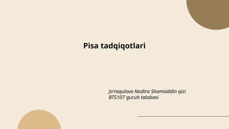 PISA tadqiqotlari