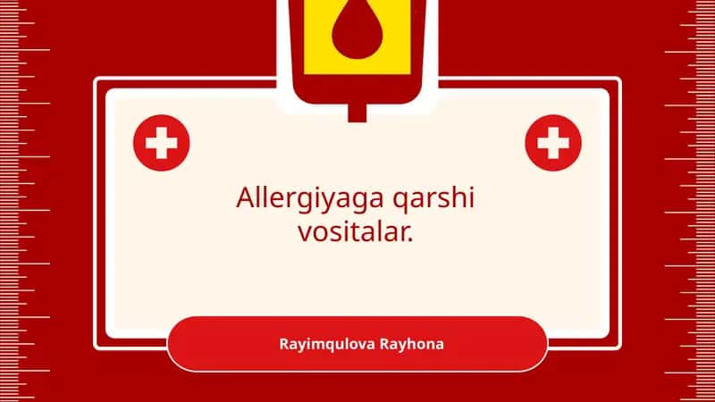 Allergiyaga qarshi vositalar