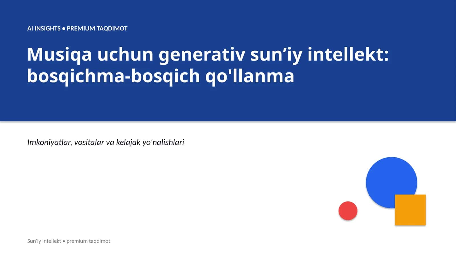 Musiqa uchun generativ sunʼiy intellekt: bosqichma-bosqich qo'llanma