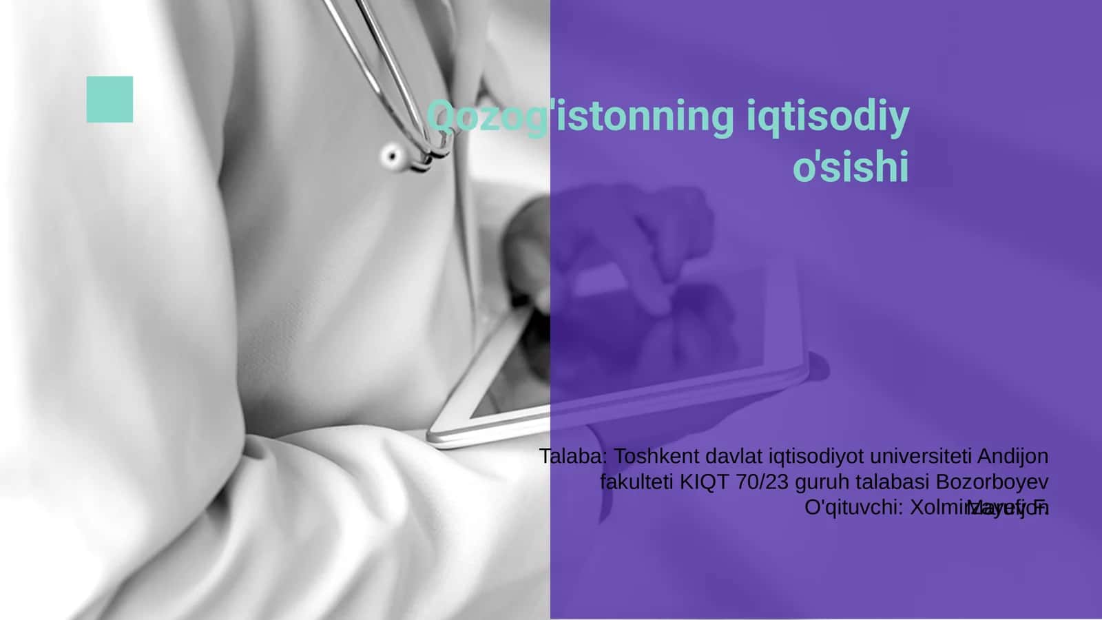 Qozog'istonning iqtisodiy o'sishi