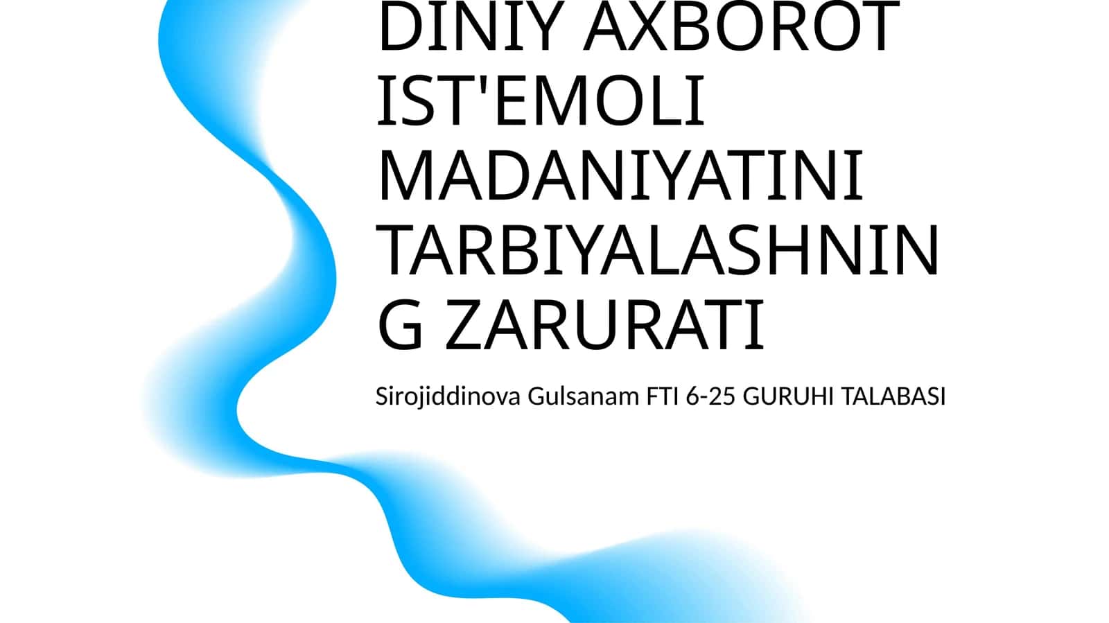 IJTIMOIY TARMOQLARDA DINIY AXBOROT IST'EMOLI MADANIYATINI TARBIYALASHNING ZARURATI