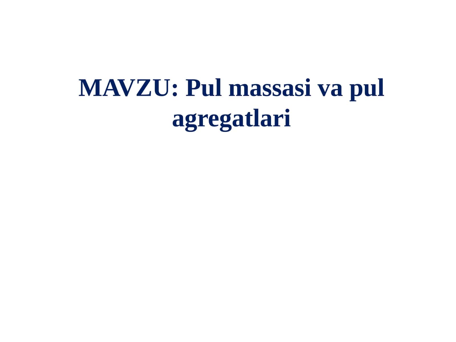 Pulmassasi vapul agregatlari