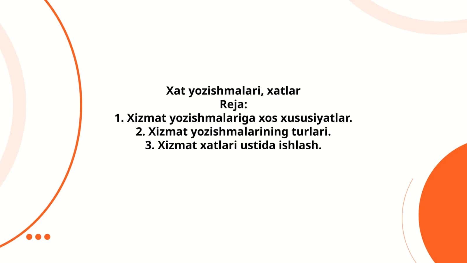 Xat yozishmalari, xatlar
