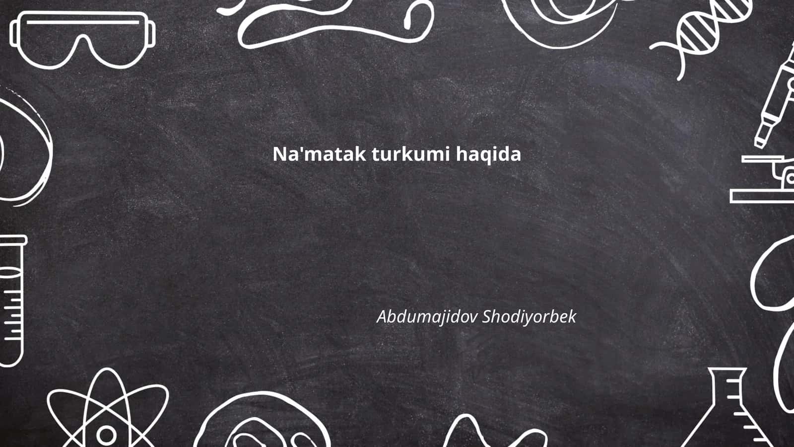 Na'matak turkumi haqida