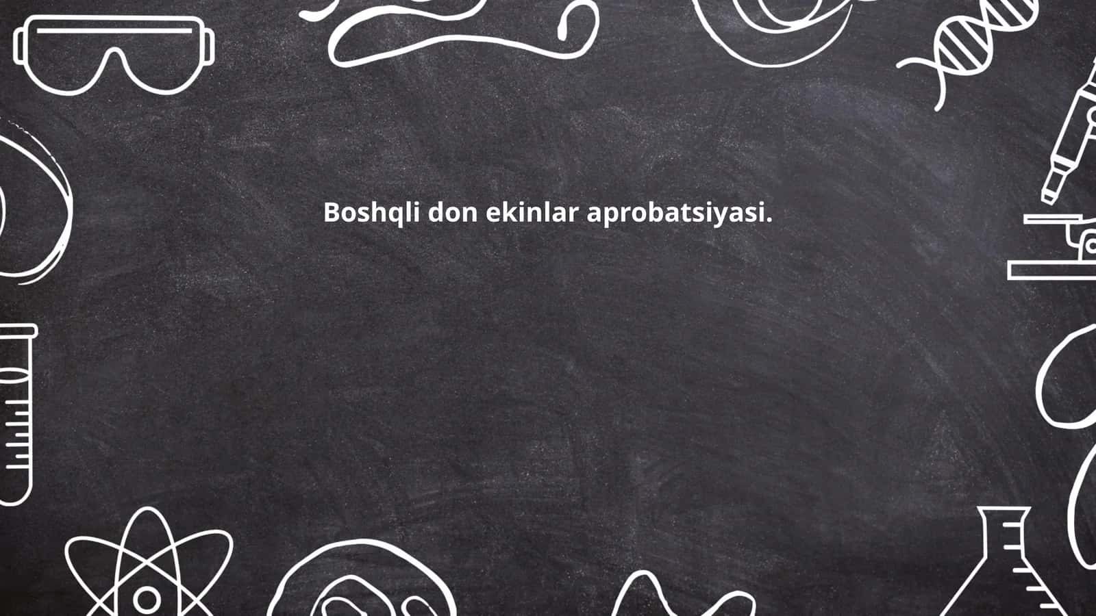 Don ekinlari aprobatsiyasi