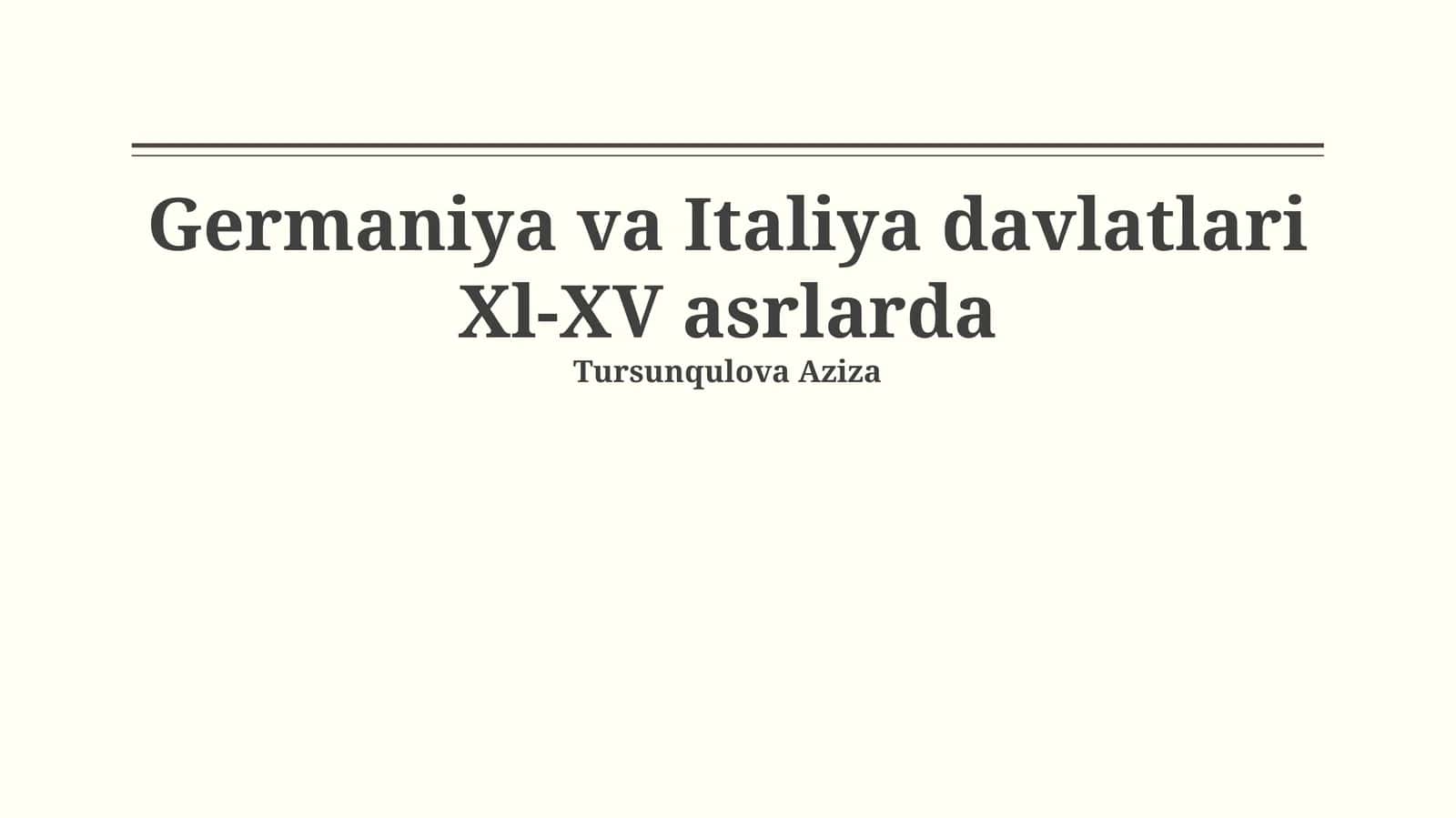 Italiyadagi san'at va me'morchilikning gullashi