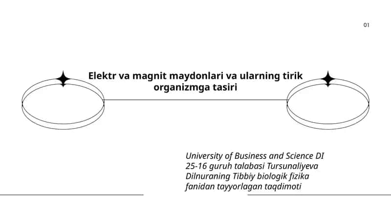 Elektr va magnit maydonlari va ularning tirik organizmga tasiri