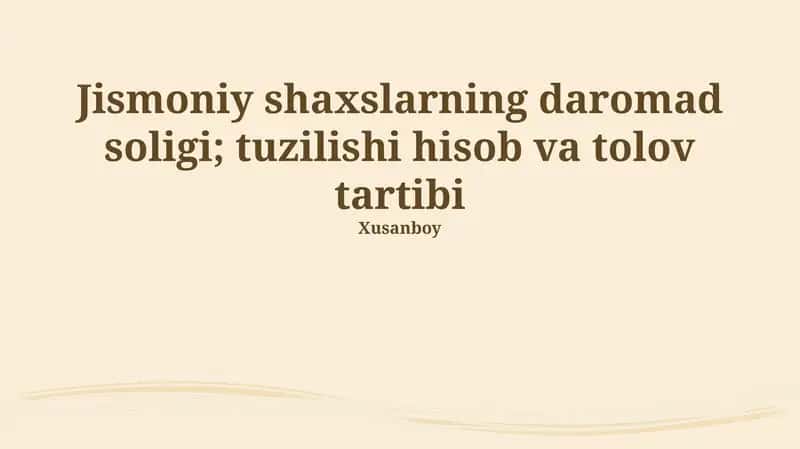 Daromad solig'i: Asosiy tushunchalar va tuzilma