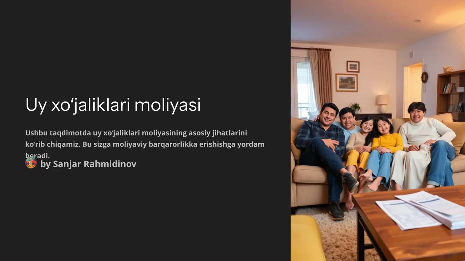 Uy xoʻjaliklari moliyasi
