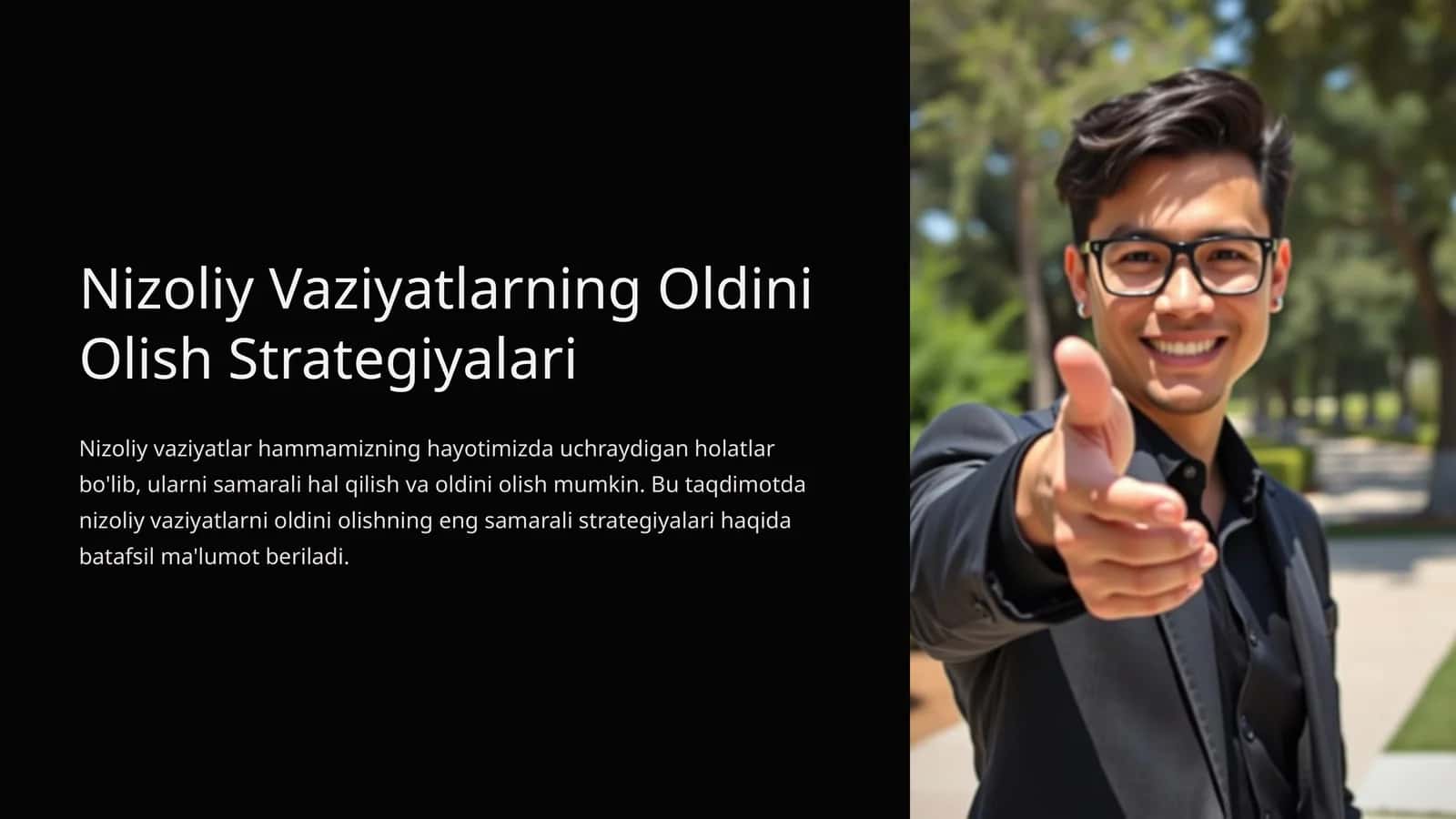 Nizoliy Vaziyatlarning Oldini Olish Strategiyalari
