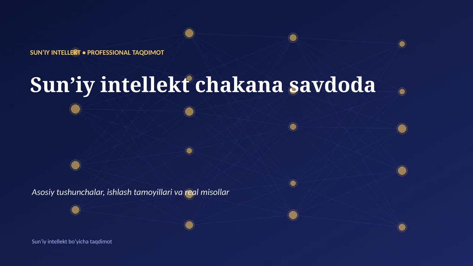 Sunʼiy intellekt chakana savdoda