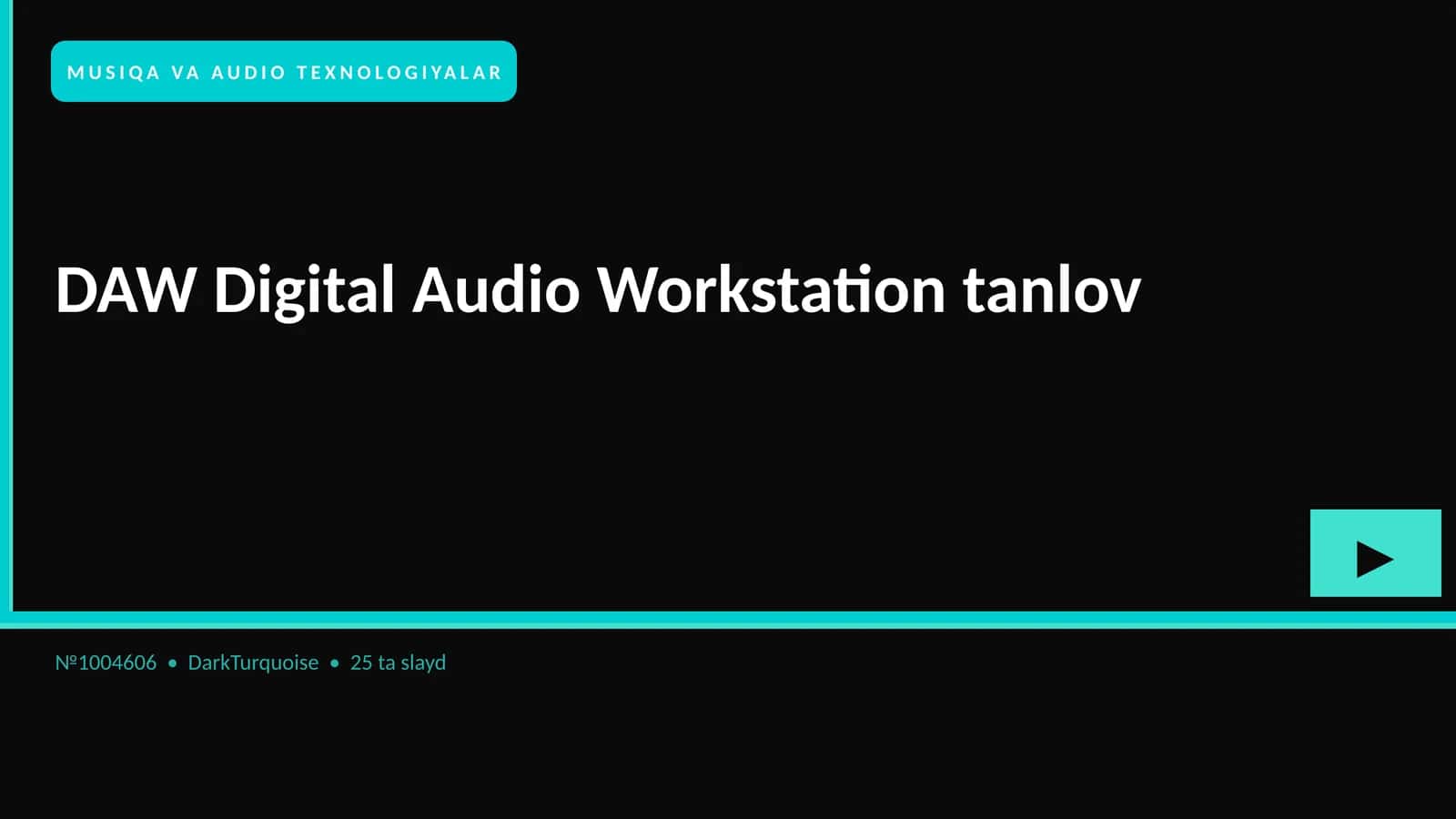 DAW Digital Audio Workstation tanlov