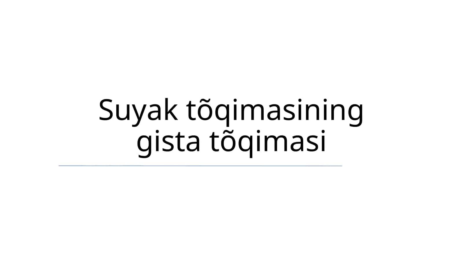 Suyak tõqimasining gista tõqimasi