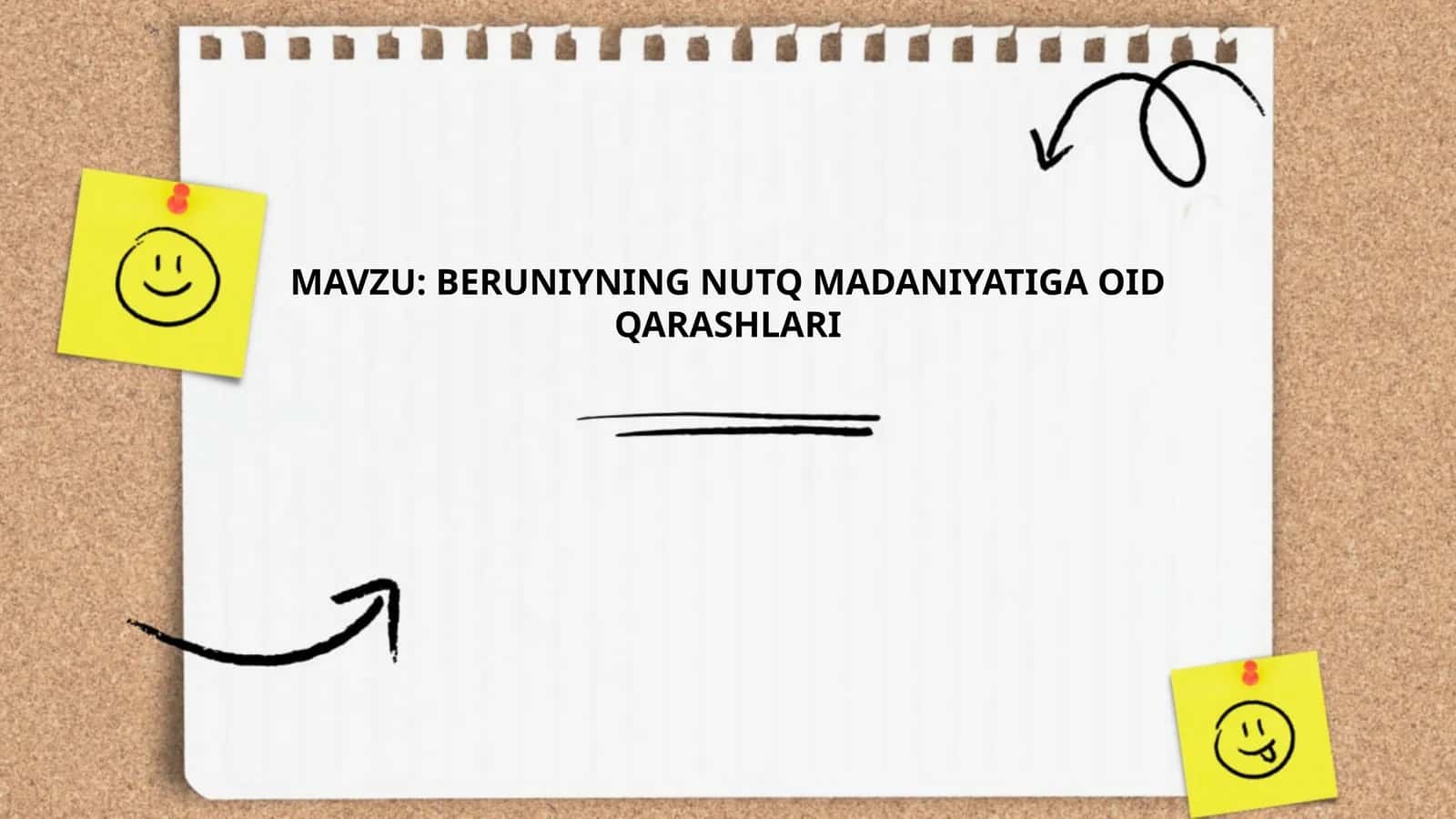BERUNIYNING NUTQ MADANIYATIGA OID QARASHLARI